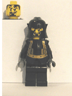 Breastplate - Armor over Black, Cheek Protection Helmet (Evil Knight)