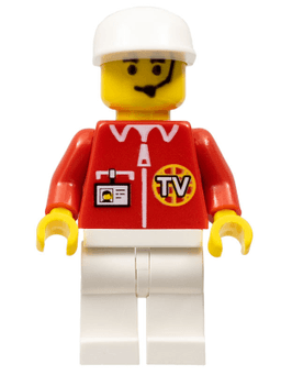 LEGO Cameraman 2 with TV logo (cc4063) minifigure