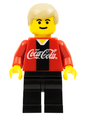 LEGO Soccer Player Coca-Cola Midfielder 1 (cc4445) Sports Minifigure