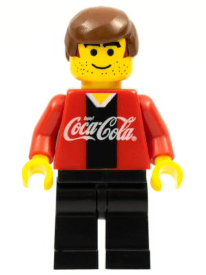LEGO Soccer Player Coca-Cola Striker 1 (cc4446) Sports Minifigure