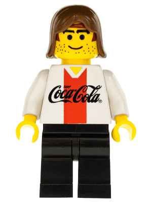 LEGO Soccer Player Coca-Cola Striker 3 (cc4451) Sports Minifigure