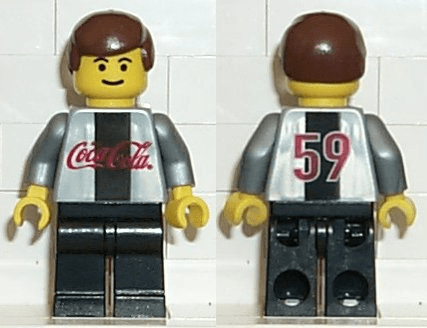 LEGO Soccer Player Coca-Cola Secret Player B (cc4472) Sports Minifigure