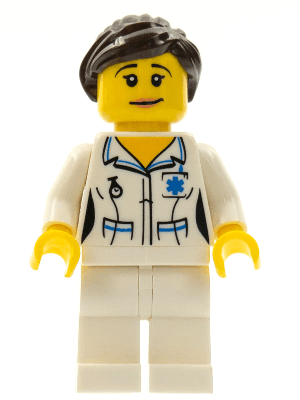 LEGO Nurse Series 1 (Minifigure Only without Stand and Accessories) (col011) Collectible Minifigures Minifigure