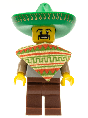 LEGO Mariachi / Maraca Man Series 2 (Minifigure Only without Stand and Accessorie (col017) Collectible Minifigures Minifigure