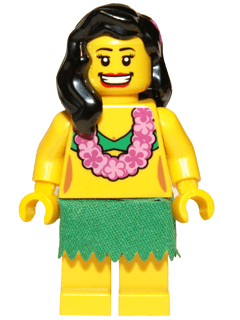 LEGO Hula Dancer Series 3 (Minifigure Only without Stand and Accessories) (col033) minifigure