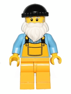 LEGO Fisherman (Black Cap) (col037a) Collectible Minifigures Minifigure