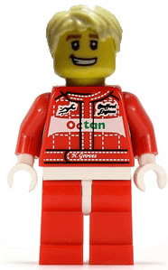 LEGO Race Car Driver Series 3 (Minifigure Only without Stand and Accessories) (col040) minifigure