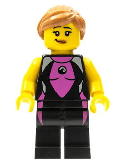 LEGO Surfer Girl Series 4 (Minifigure Only without Stand and Accessories) (col053) minifigure