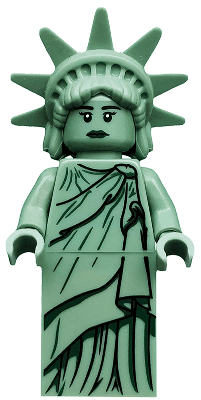 LEGO Lady Liberty Series 6 (Minifigure Only without Stand and Accessories) (Undetermined Hair Type) (col084) minifigure