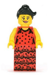 LEGO Flamenco Dancer Series 6 (Minifigure Only without Stand and Accessories) (col086) minifigure