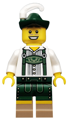 LEGO Lederhosen Guy Series 8 (Minifigure Only without Stand and Accessories) (col115) Collectible Minifigures Minifigure