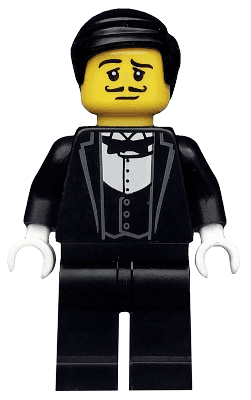 LEGO Waiter Series 9 (Minifigure Only without Stand and Accessories) (col129) minifigure