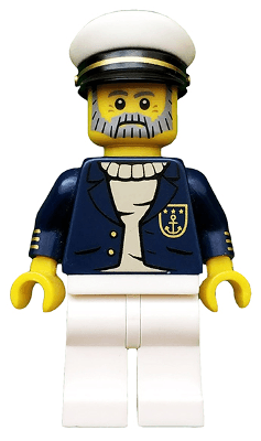 LEGO Sea Captain Series 10 (Minifigure Only without Stand and Accessories) (col154) minifigure