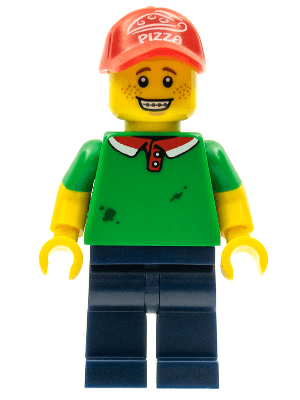 LEGO Pizza Delivery Guy Series 12 (Minifigure Only without Stand and Accessories) (col189) Collectible Minifigures Minifigure