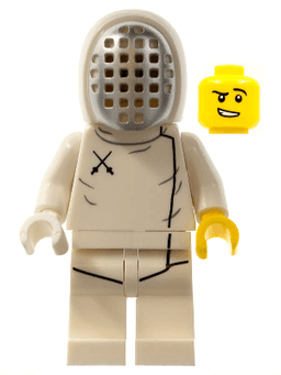 Fencer, Series 13 (Minifigure Only without Stand and Accessories)