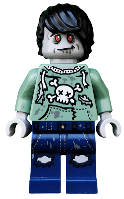 LEGO Zombie Skateboarder (col227) minifigure