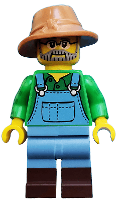 LEGO Farmer Series 15 (Minifigure Only without Stand and Accessories) (col228) minifigure