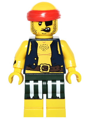 LEGO Scallywag Pirate Series 16 (Minifigure Only without Stand and Accessories) (col252) Collectible Minifigures Minifigure