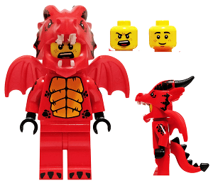 LEGO Dragon Suit Guy Series 18 (Minifigure Only without Stand and Accessories) (col318) Collectible Minifigures Minifigure