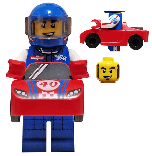 LEGO Race Car Guy Series 18 (Minifigure Only without Stand and Accessories) (col324) Collectible Minifigures Minifigure
