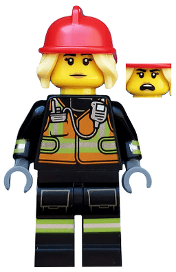 LEGO Fire Fighter Series 19 (Minifigure Only without Stand and Accessories) (col349) minifigure