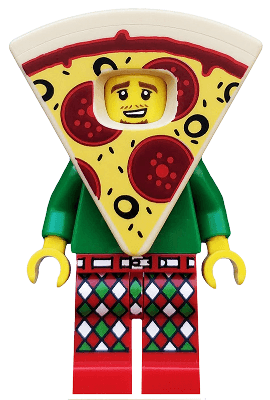 LEGO Pizza Costume Guy Series 19 (Minifigure Only without Stand and Accessories) (col351) Collectible Minifigures Minifigure
