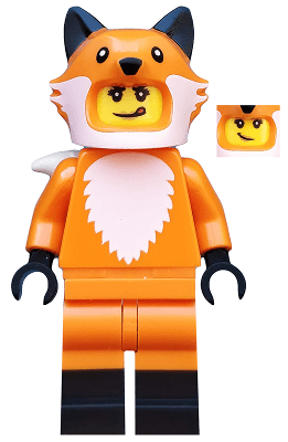 LEGO Fox Costume Girl Series 19 (Minifigure Only without Stand and Accessories) (col355) Collectible Minifigures Minifigure