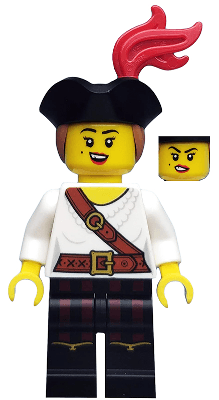 LEGO Pirate Girl Series 20 (Minifigure Only without Stand and Accessories) (col362) Collectible Minifigures Minifigure