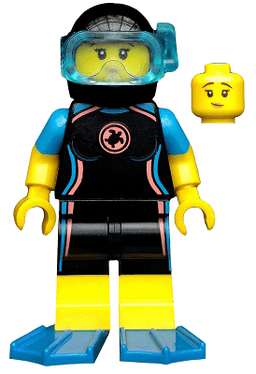 LEGO Sea Rescuer Series 20 (Minifigure Only without Stand and Accessories) (col369) minifigure