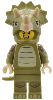 LEGO Triceratops Costume Fan Series 25 (Minifigure Only without Stand and Accesso (col431) Collectible Minifigures Minifigure