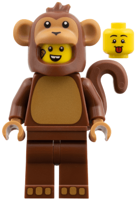 LEGO Monkey Costume Fan Series 28 (Minifigure Only without Stand and Accessories) (col464) Collectible Minifigures Minifigure