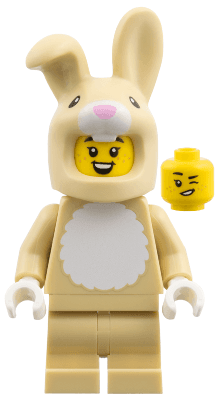 Bunny Costume Fan, Series 28 (Minifigure Only without Stand and Accessories)