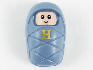 LEGO Harry Potter Baby / Infant with Stud Holder on Back with Light Nougat Smili (colhp39) Collectible Minifigures Minifigure