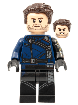 LEGO Winter Soldier Marvel Studios Series 1 (Minifigure Only without Stand and (colmar04) Collectible Minifigures Minifigure