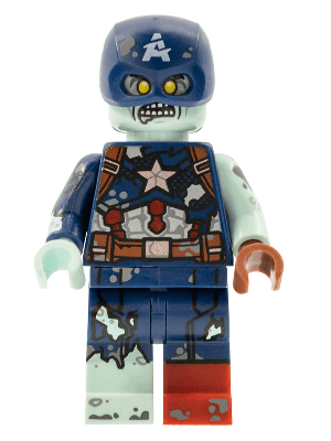 LEGO Zombie Captain America Marvel Studios Series 1 (Minifigure Only without St (colmar09) Collectible Minifigures Minifigure