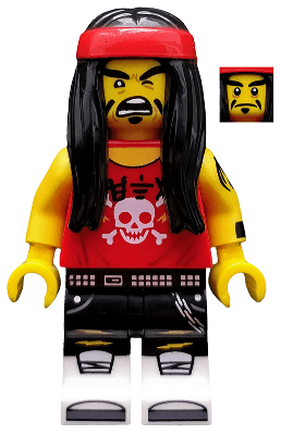 LEGO Gong & Guitar Rocker The LEGO Ninjago Movie (Minifigure Only without Stan (coltlnm17) Collectible Minifigures Minifigure