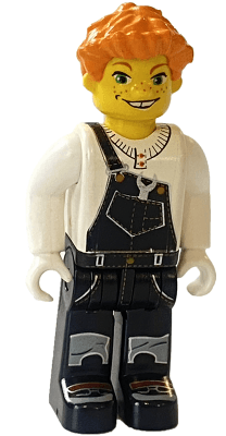 LEGO Lee Orange Hair Black and White Torso (cre006) minifigure