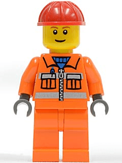 LEGO Construction Worker (cty0031) minifigure