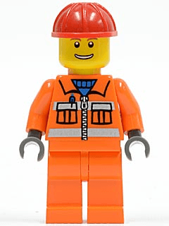 LEGO Construction Worker (cty0034) Town / City Minifigure
