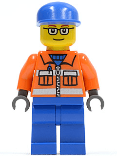 LEGO Ground Crew (cty0053) Town / City Minifigure