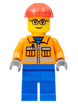 LEGO Construction Worker (cty0110a) minifigure