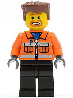 LEGO Construction Worker (cty0154) minifigure