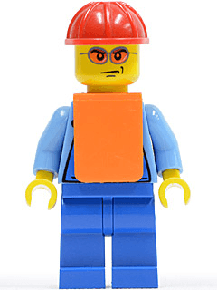 LEGO Lumberjack with Orange Vest (cty0157) minifigure