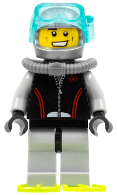LEGO Diver (cty0257) Town / City Minifigure