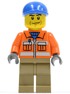 LEGO Construction Worker (cty0293) minifigure