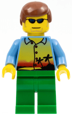 LEGO Sunset and Palm Trees (cty0305) Town / City Minifigure