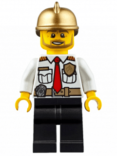 LEGO Fire Chief (cty0350) minifigure