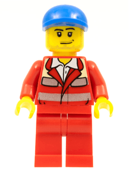 Paramedic - Red Uniform, Male, Blue Short Bill Cap
