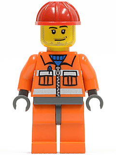 LEGO Construction Worker (cty0397) minifigure