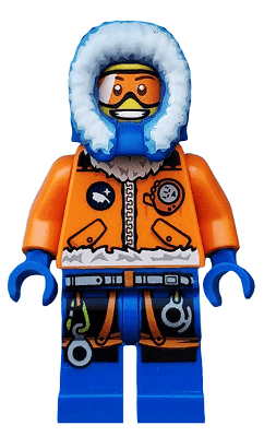 LEGO Arctic Explorer Male with Orange Goggles (cty0492) Town / City Minifigure